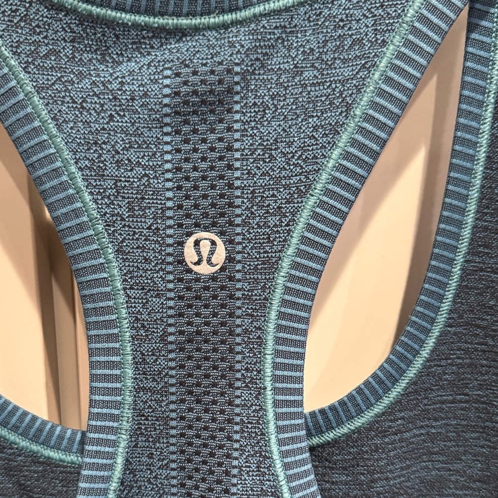 Lululemon Women's Blue Athletic Tank Top - Picture 3 of 5